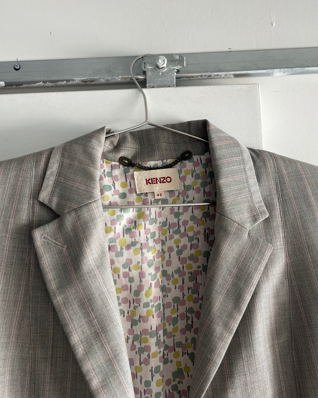 2000s Kenzo plaid blazer