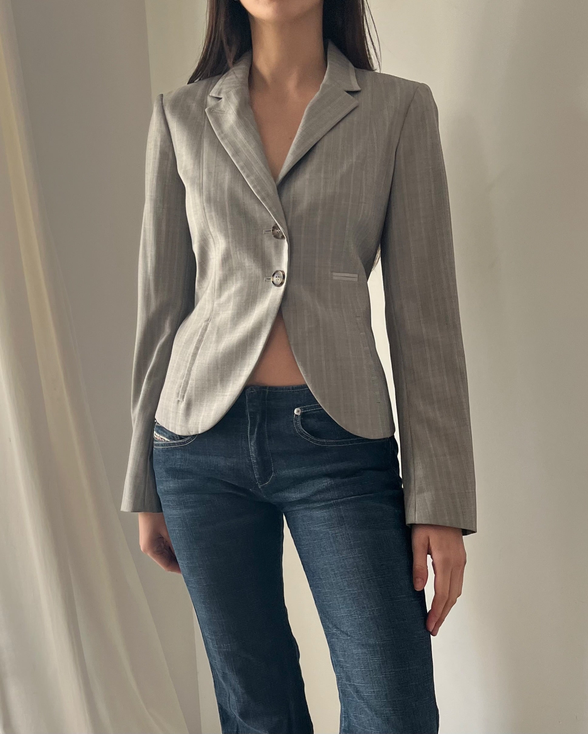 2000s Kenzo plaid blazer