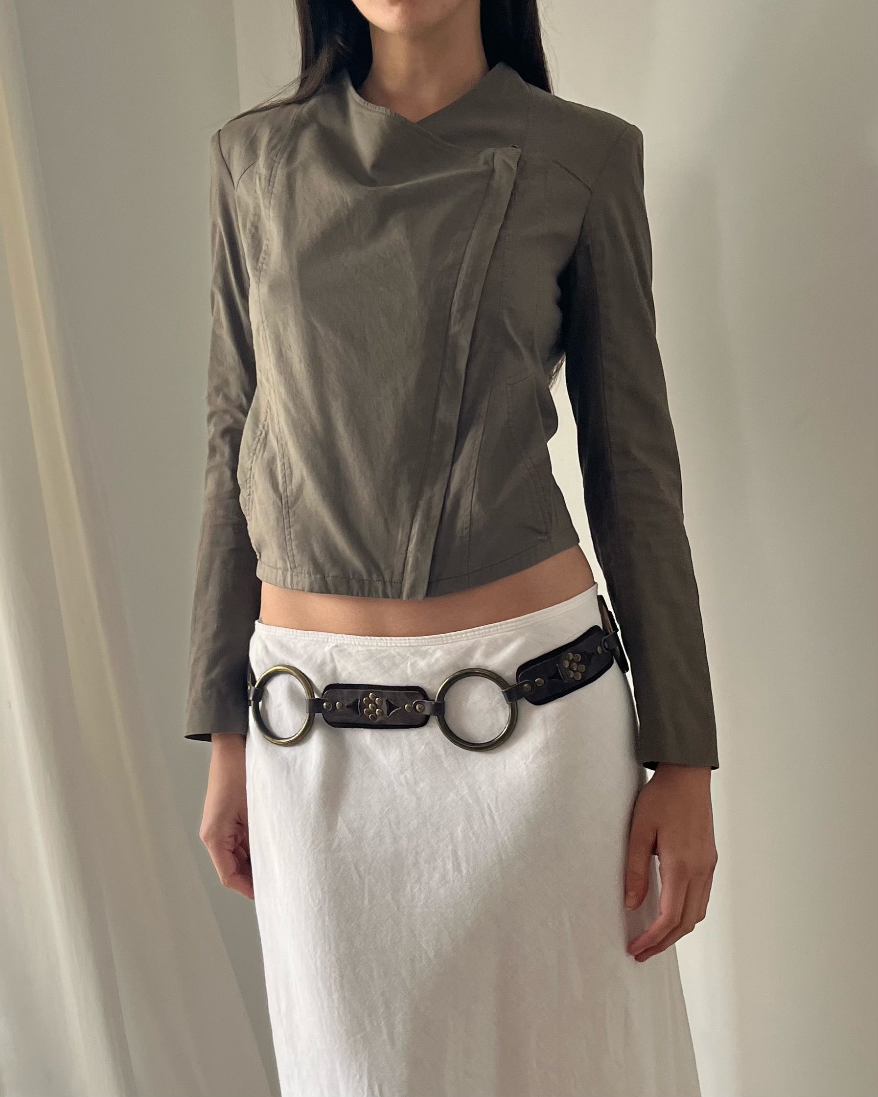 2000s Helmut lang assymetrical jacket