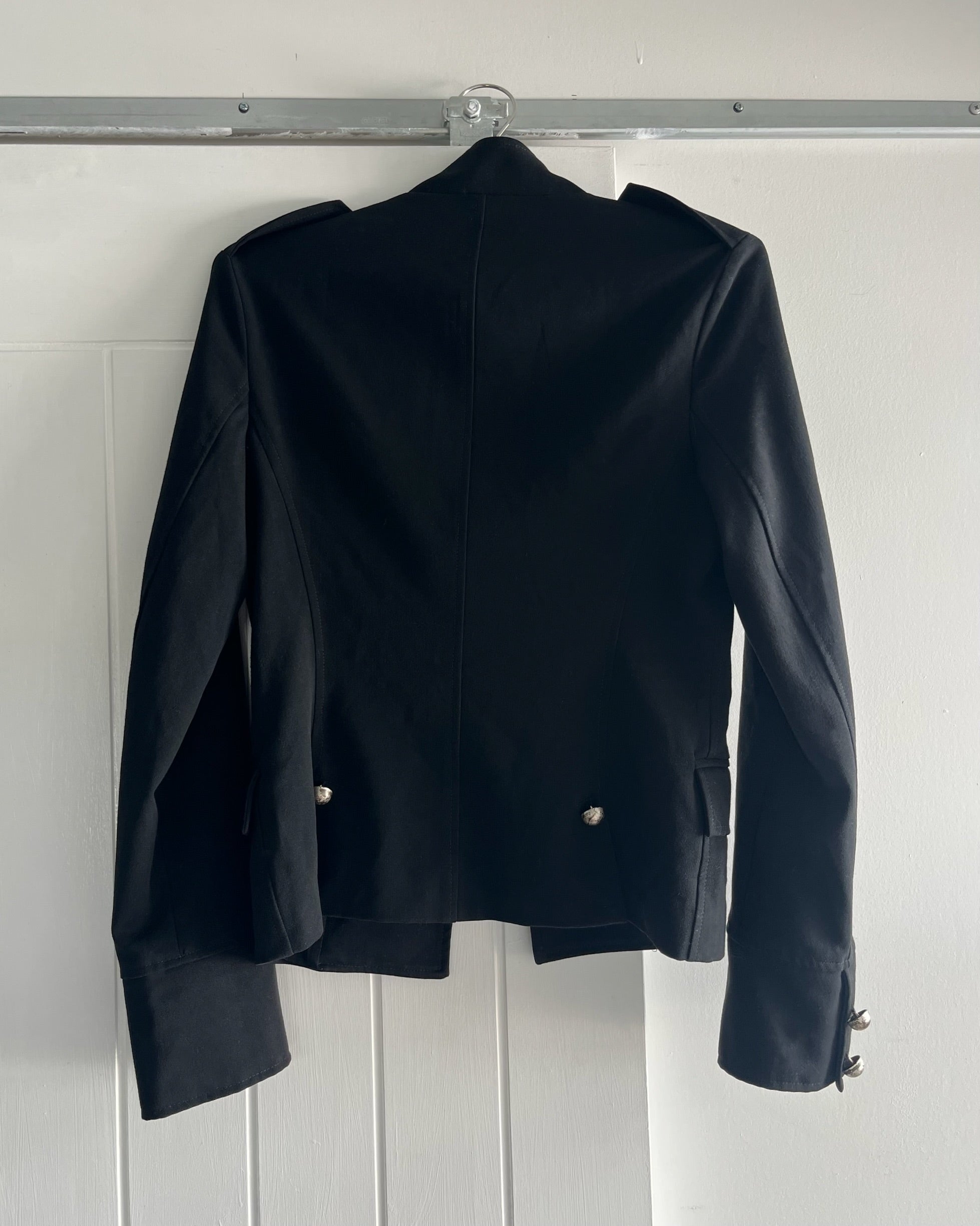 2000s black military jacket