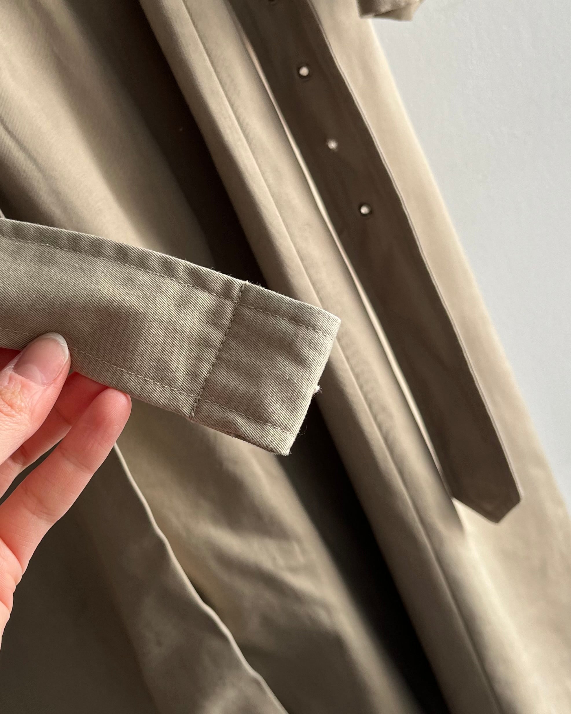 90s tan trench coat