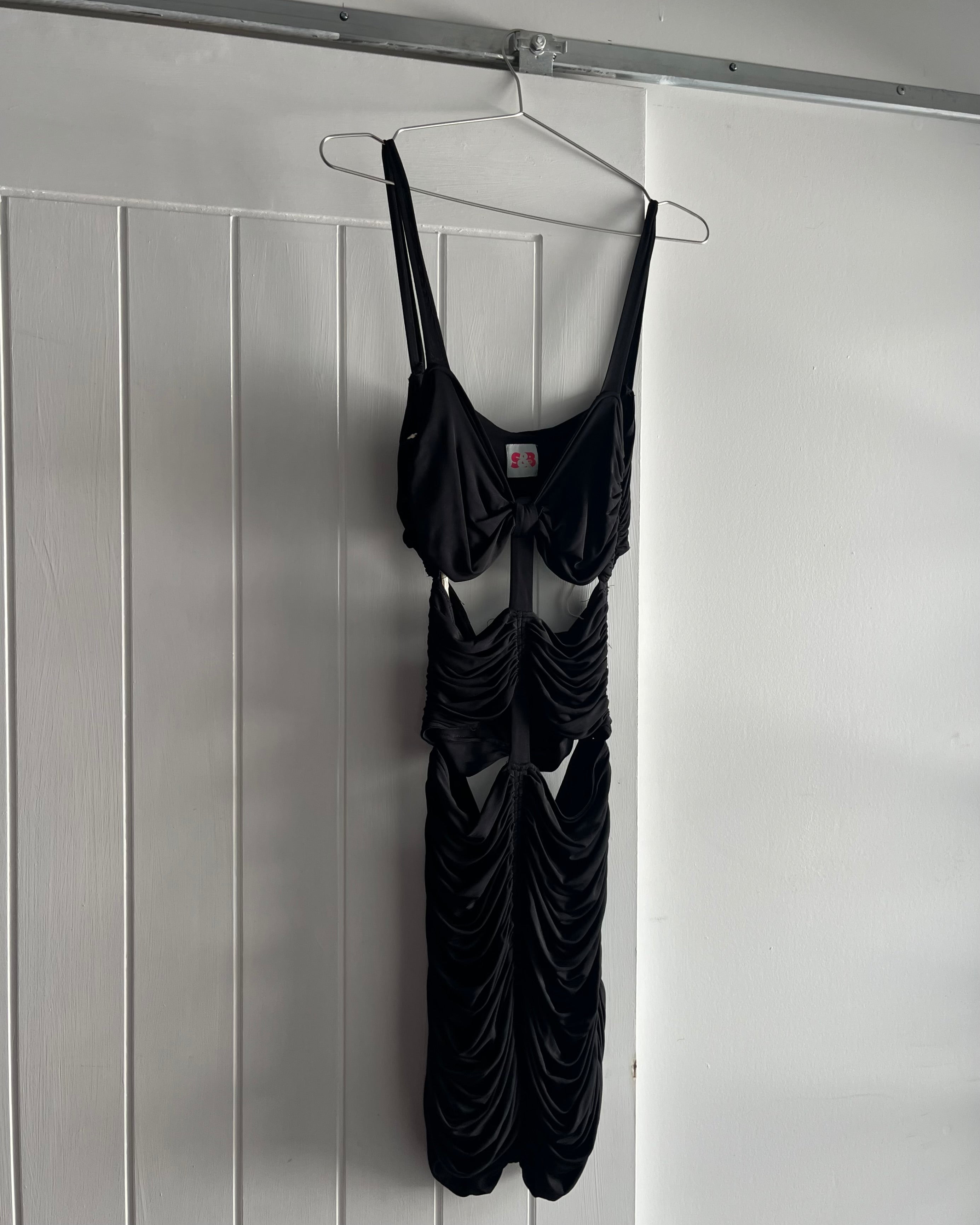2000s cut out bodycon mini dress