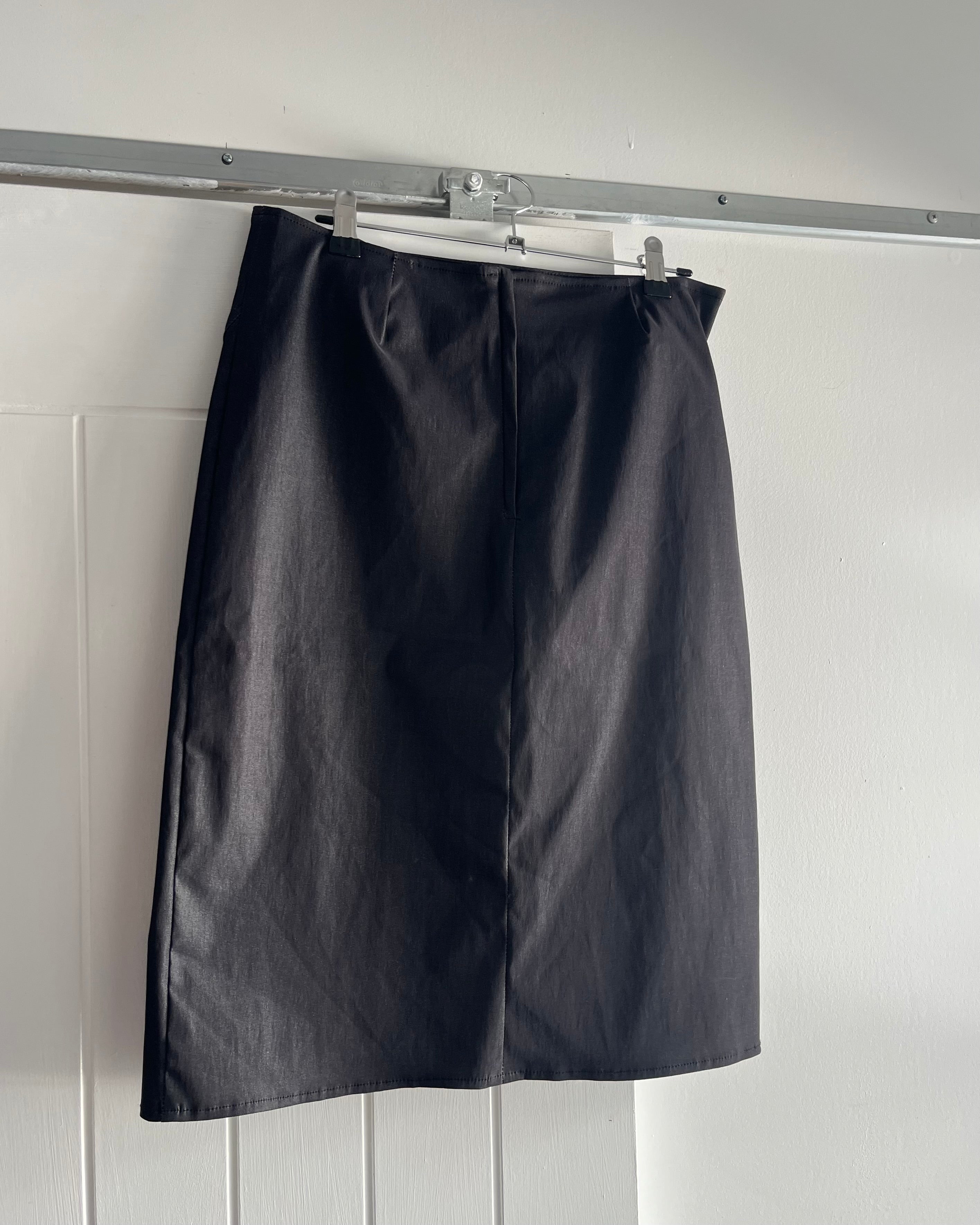 90s metallic top and skirt set