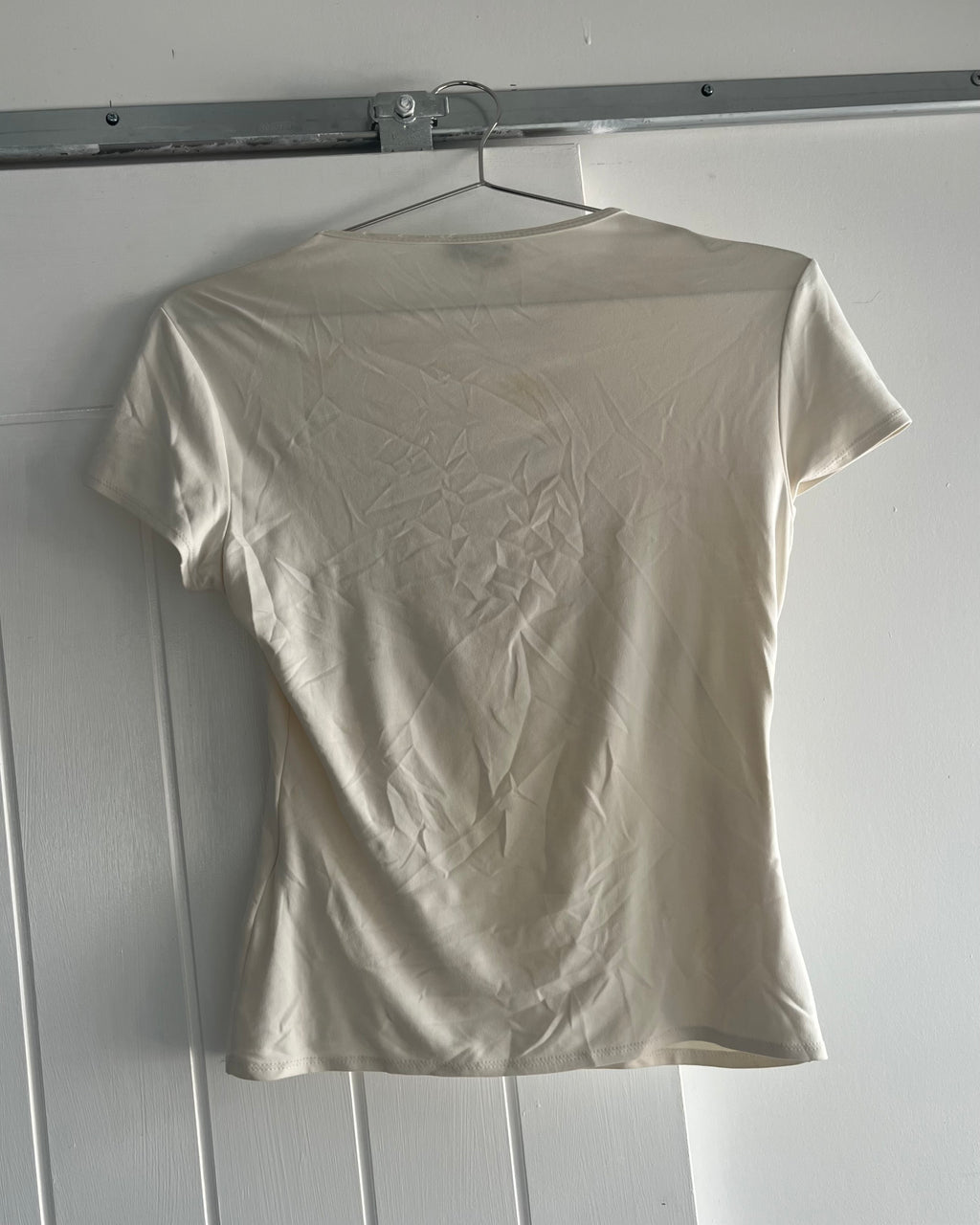 2000s Lady print baby tee
