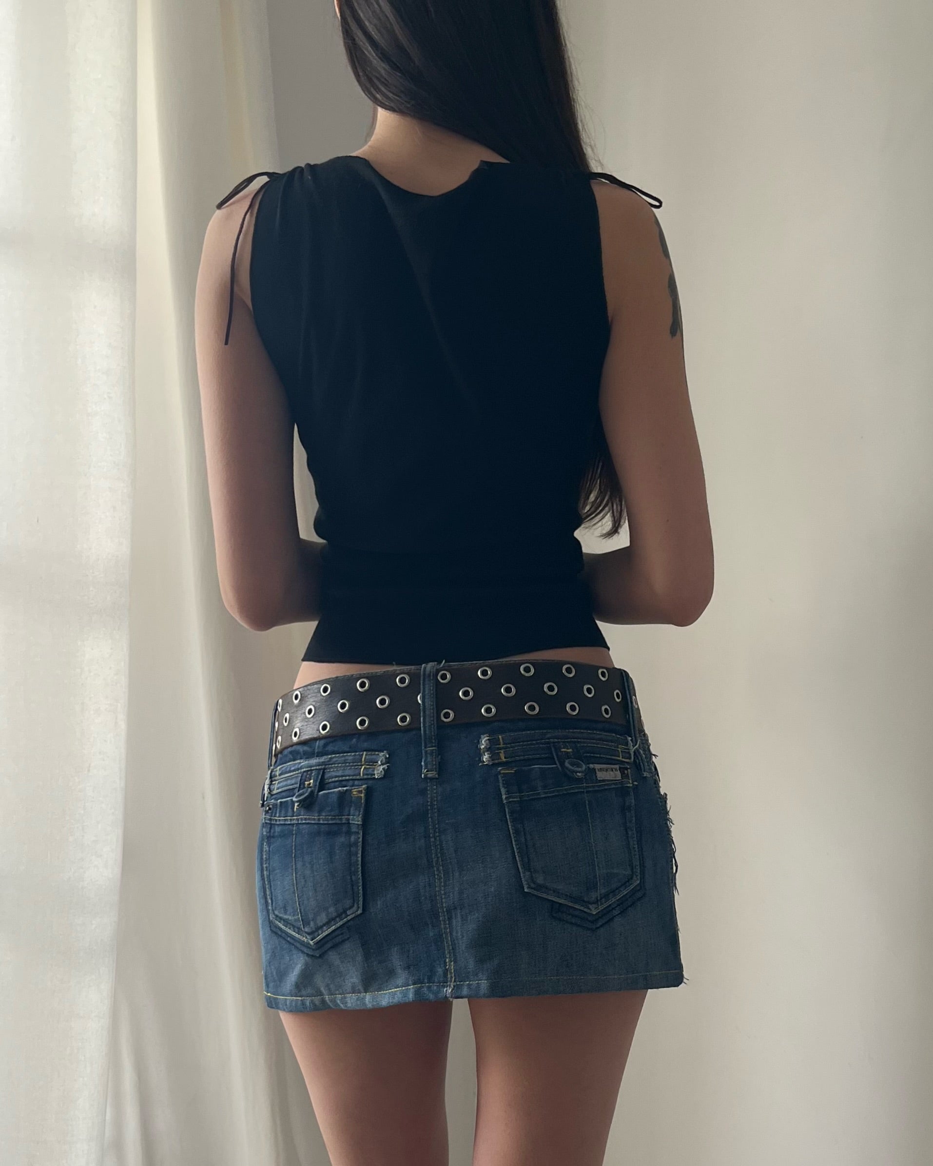 2000s DKNY black tank top
