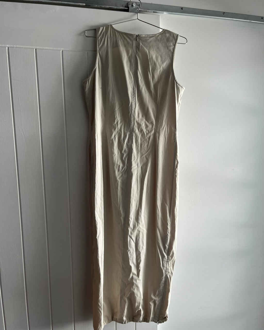 90s tech nylon maxi dress