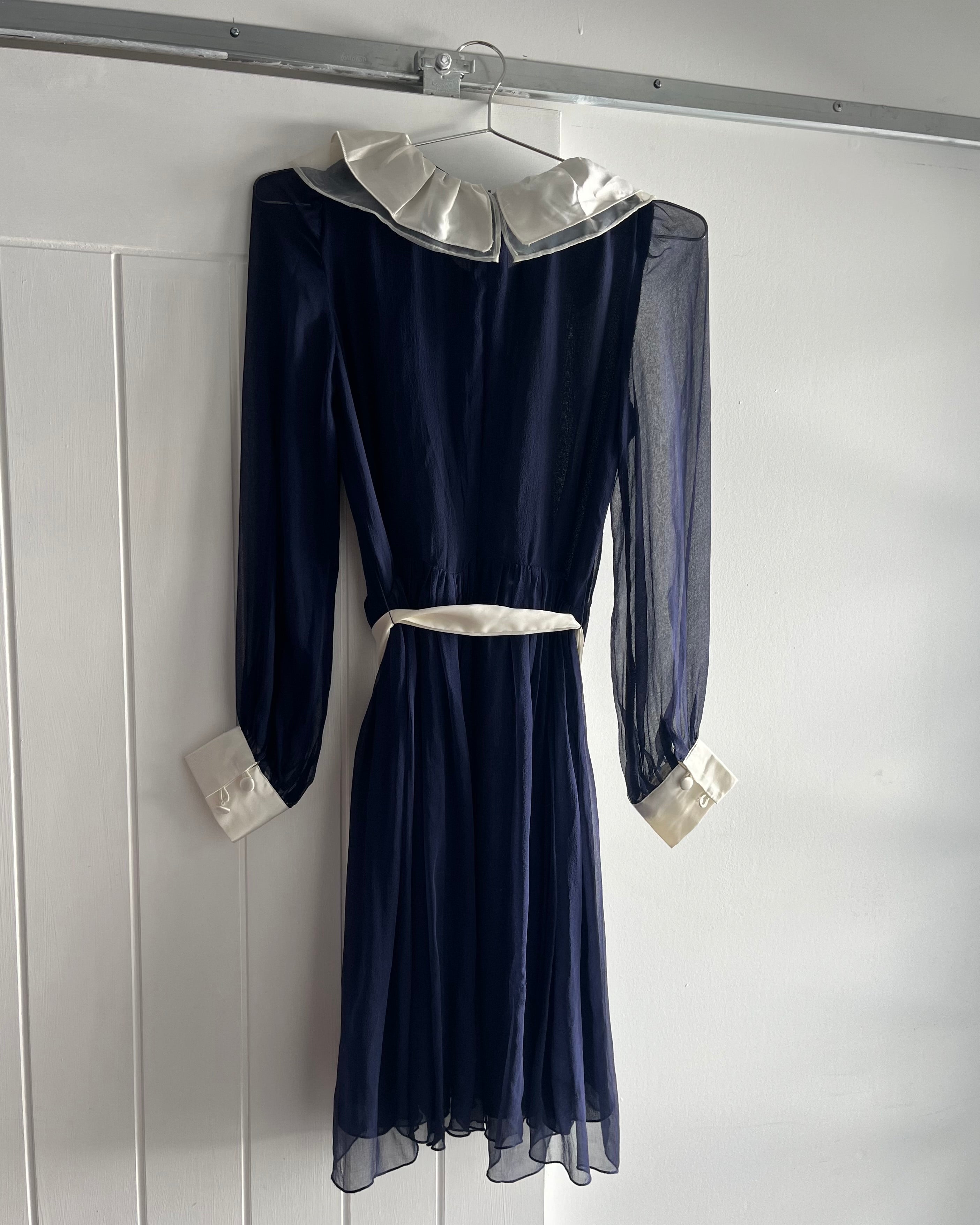 2000s Chloe collared silk mini dress