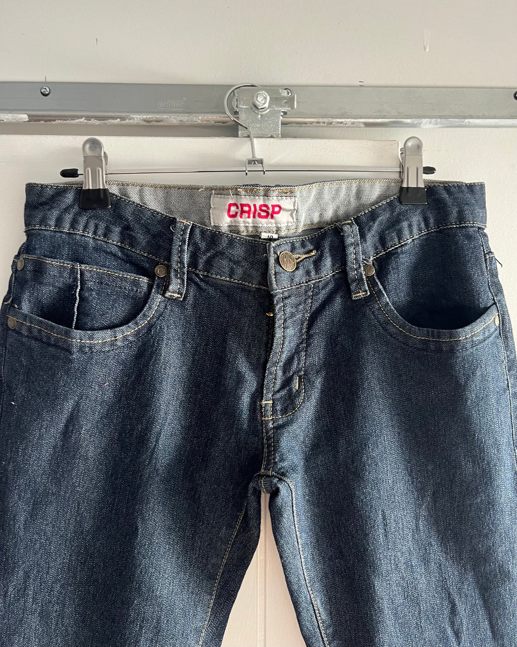 2000s dark wash bootcut jeans