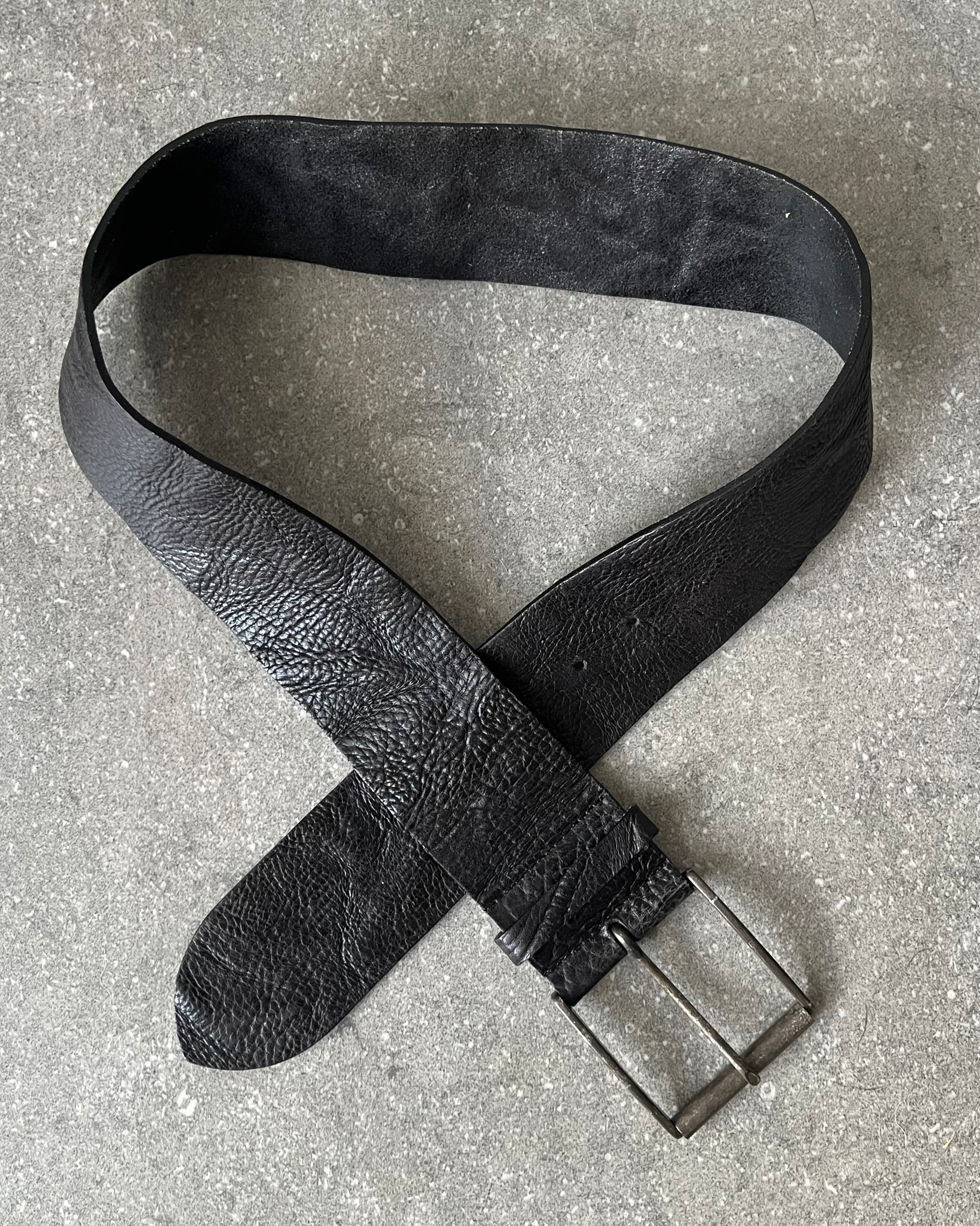 Vintage wide leather belt