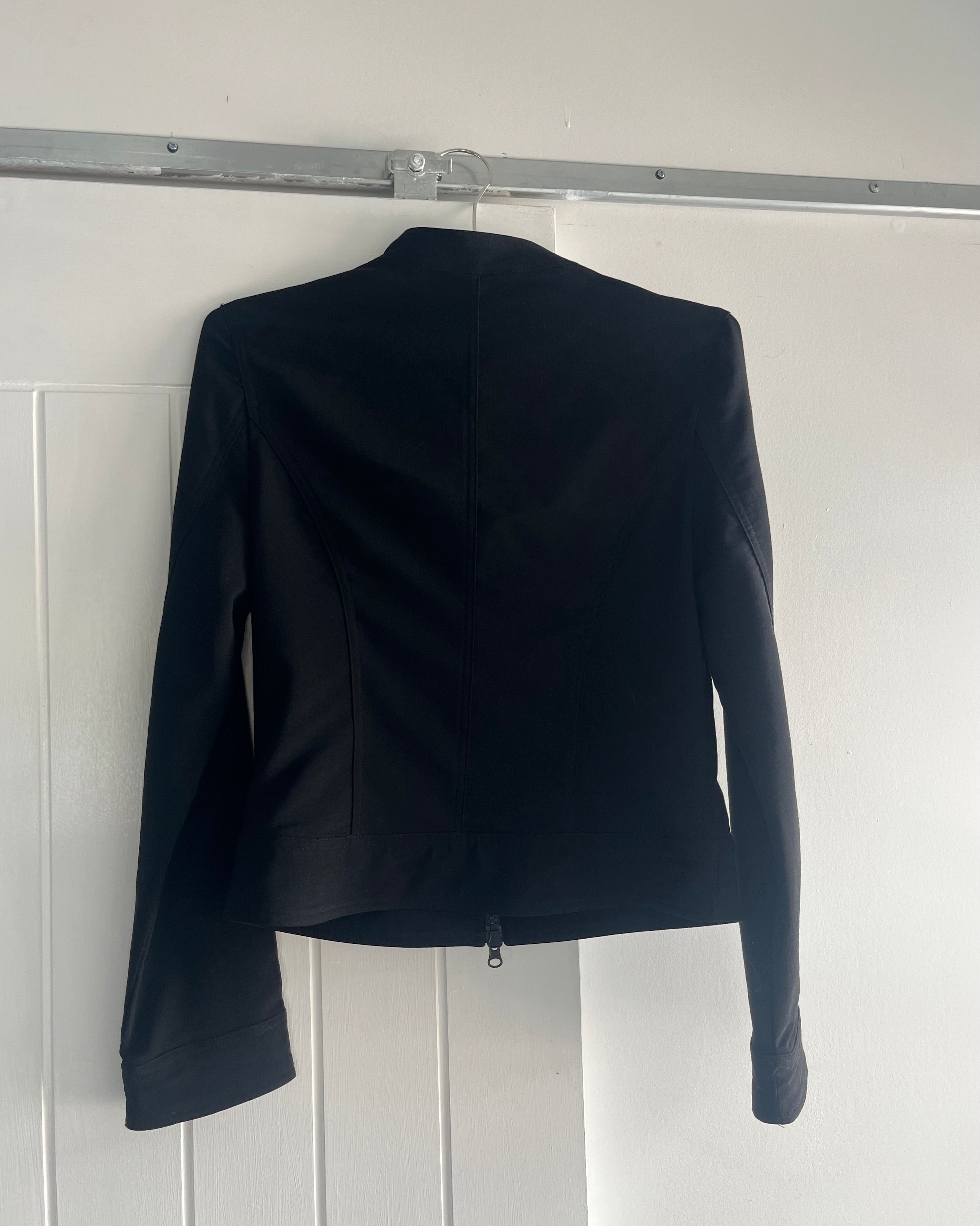 2000s zip up long sleeve top