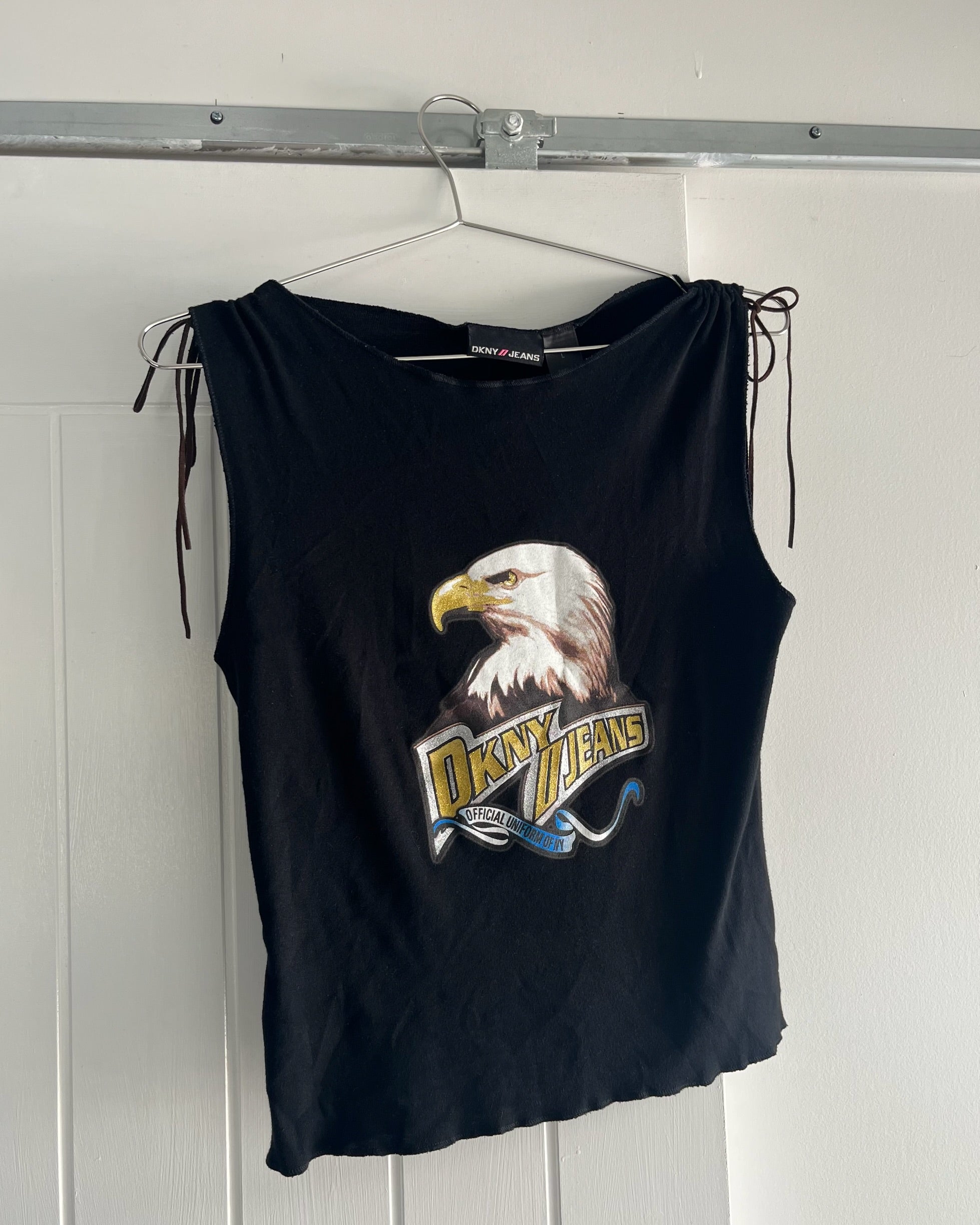 2000s DKNY black tank top