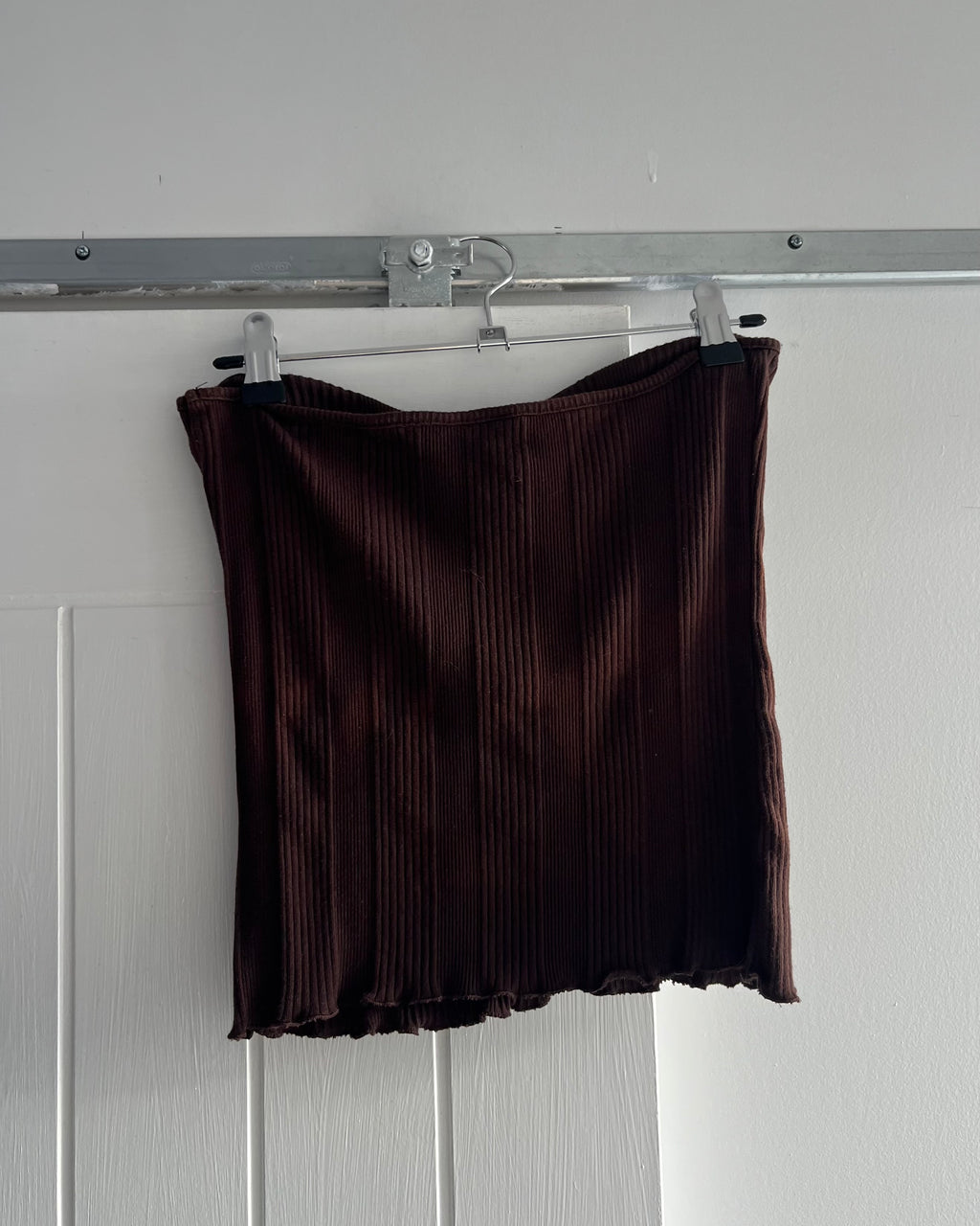 2000s Chocolate brown tube top