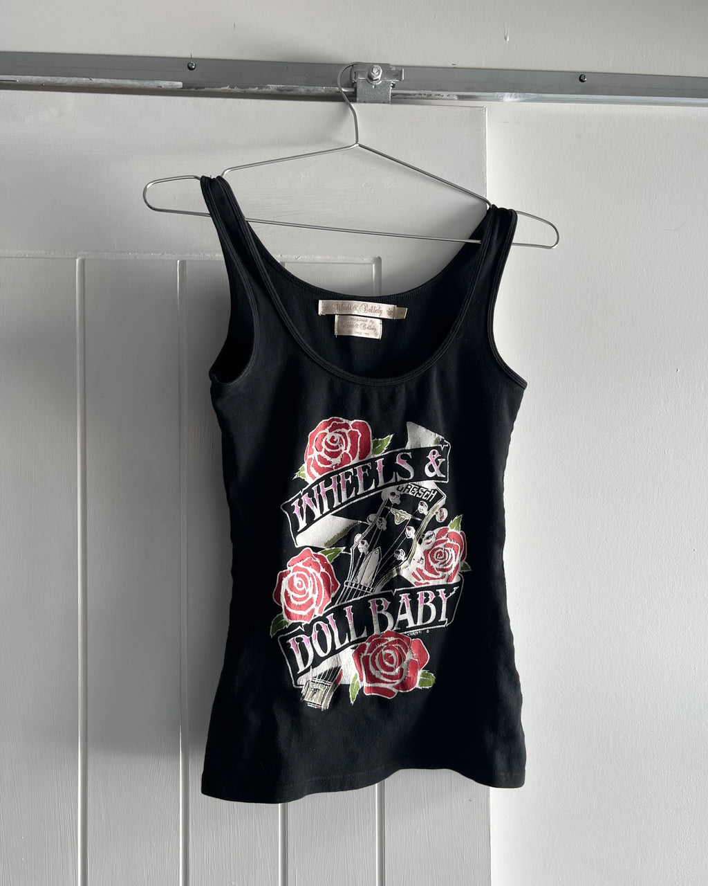 2000s Wheels and doll baby tank top