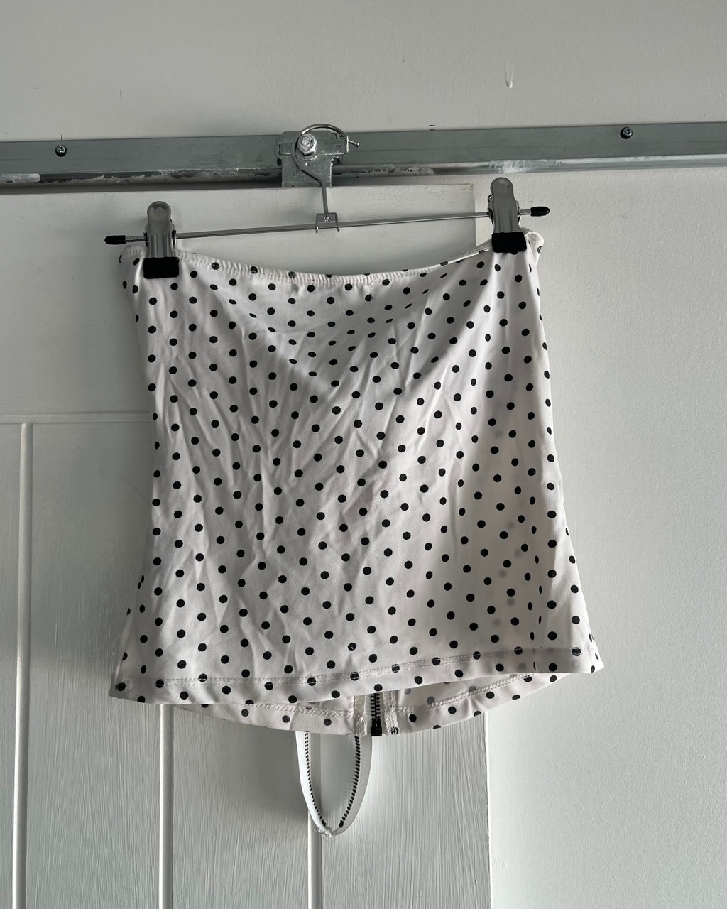 2000s polka dot halter tube top