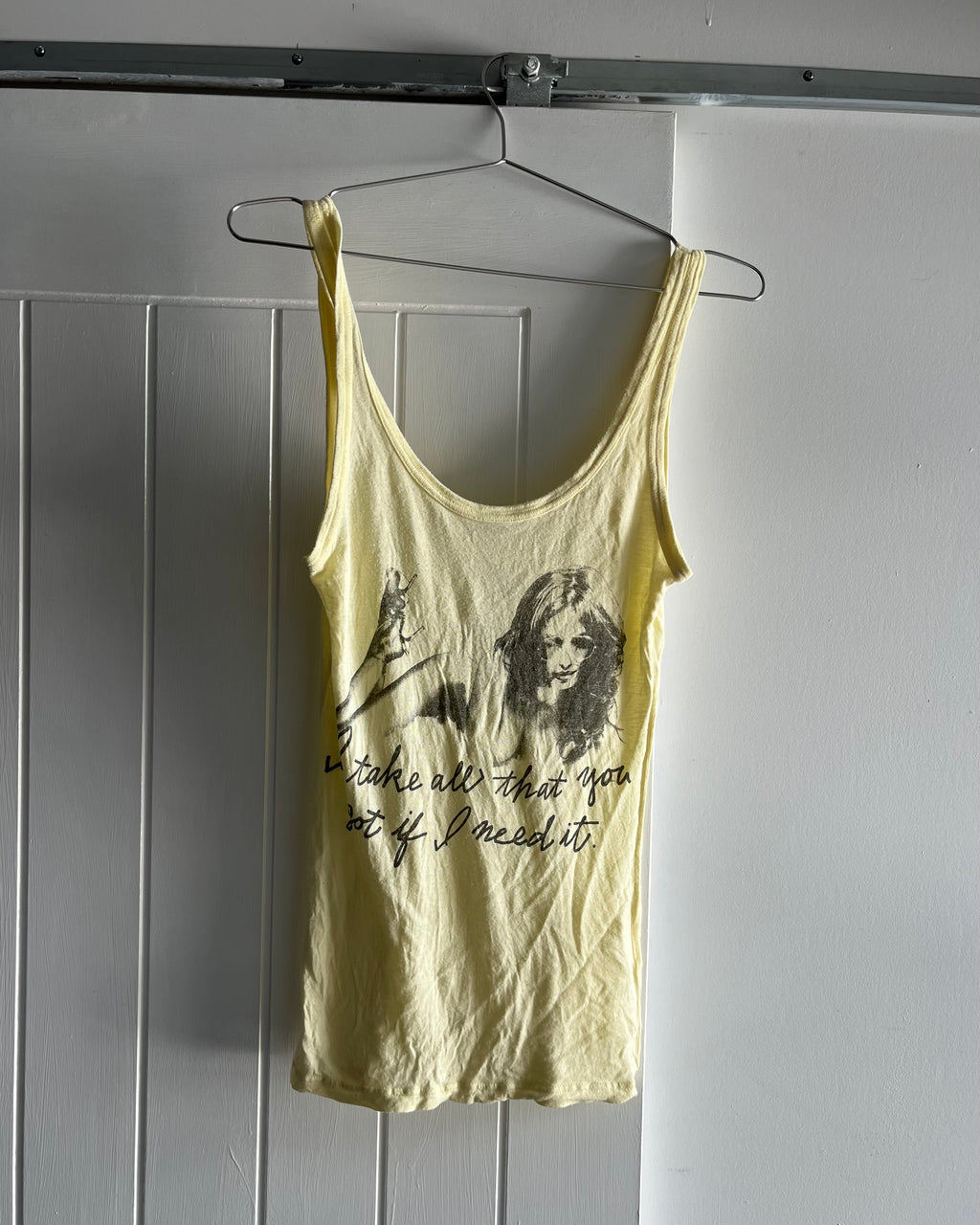 2000s graphic printed tank top