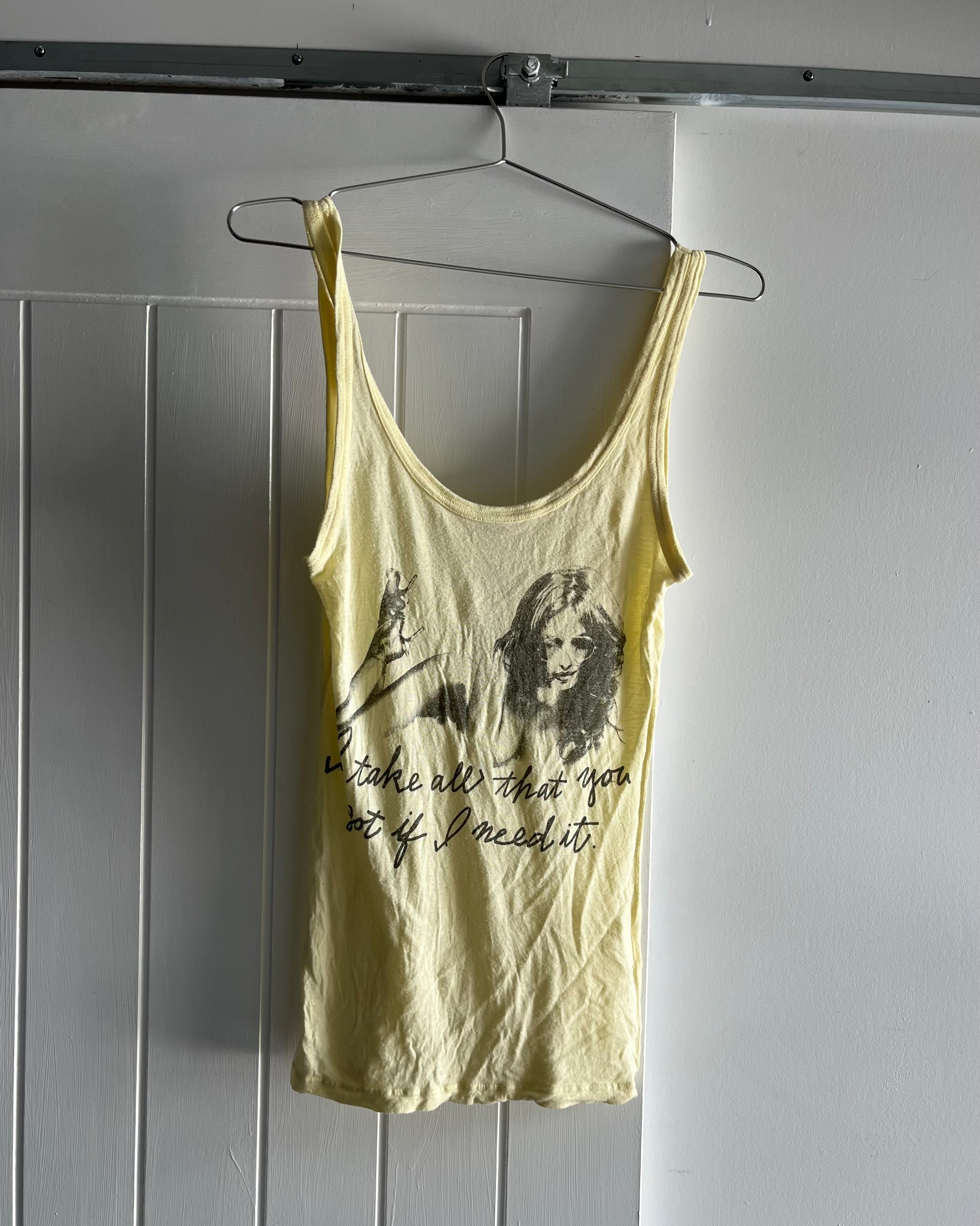 2000s graphic printed tank top