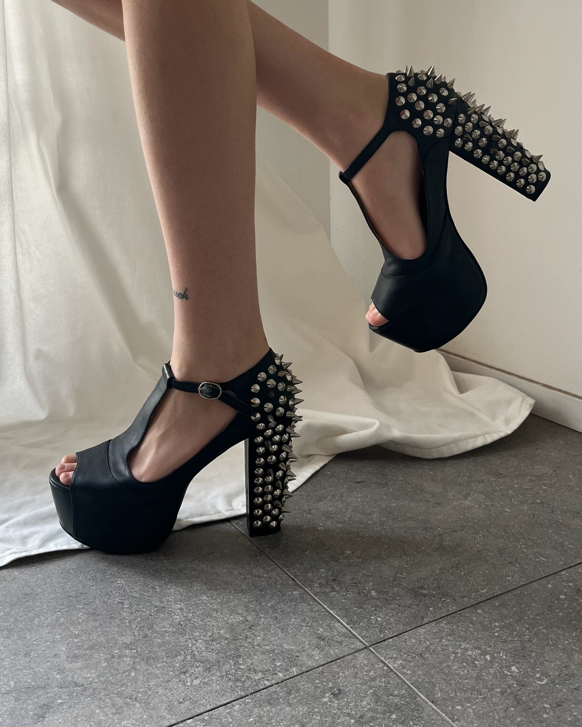 2010s Jeffrey Campbell studded heels