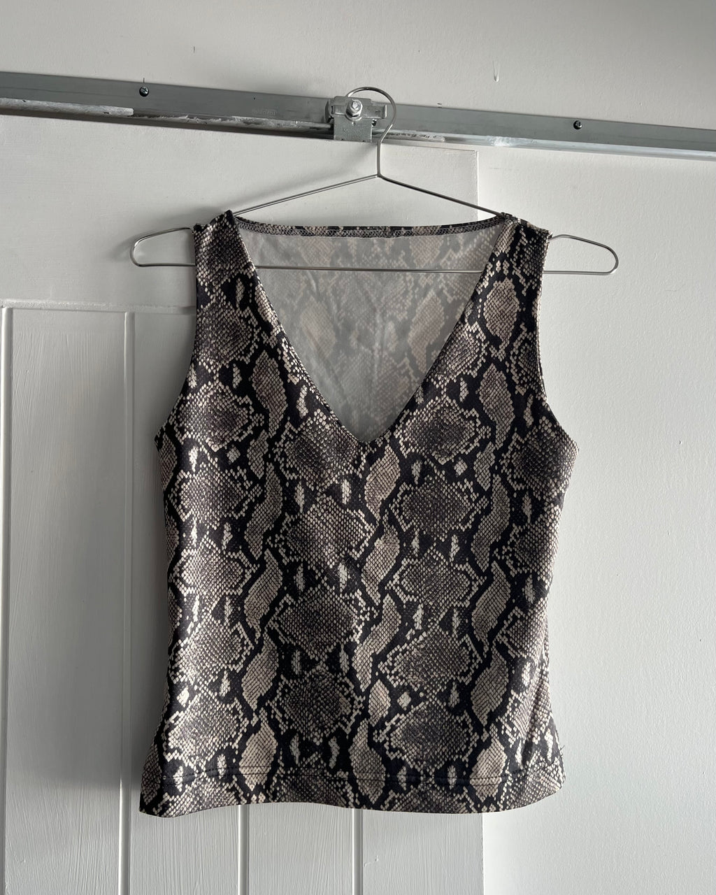 2000s snakeskin tank top