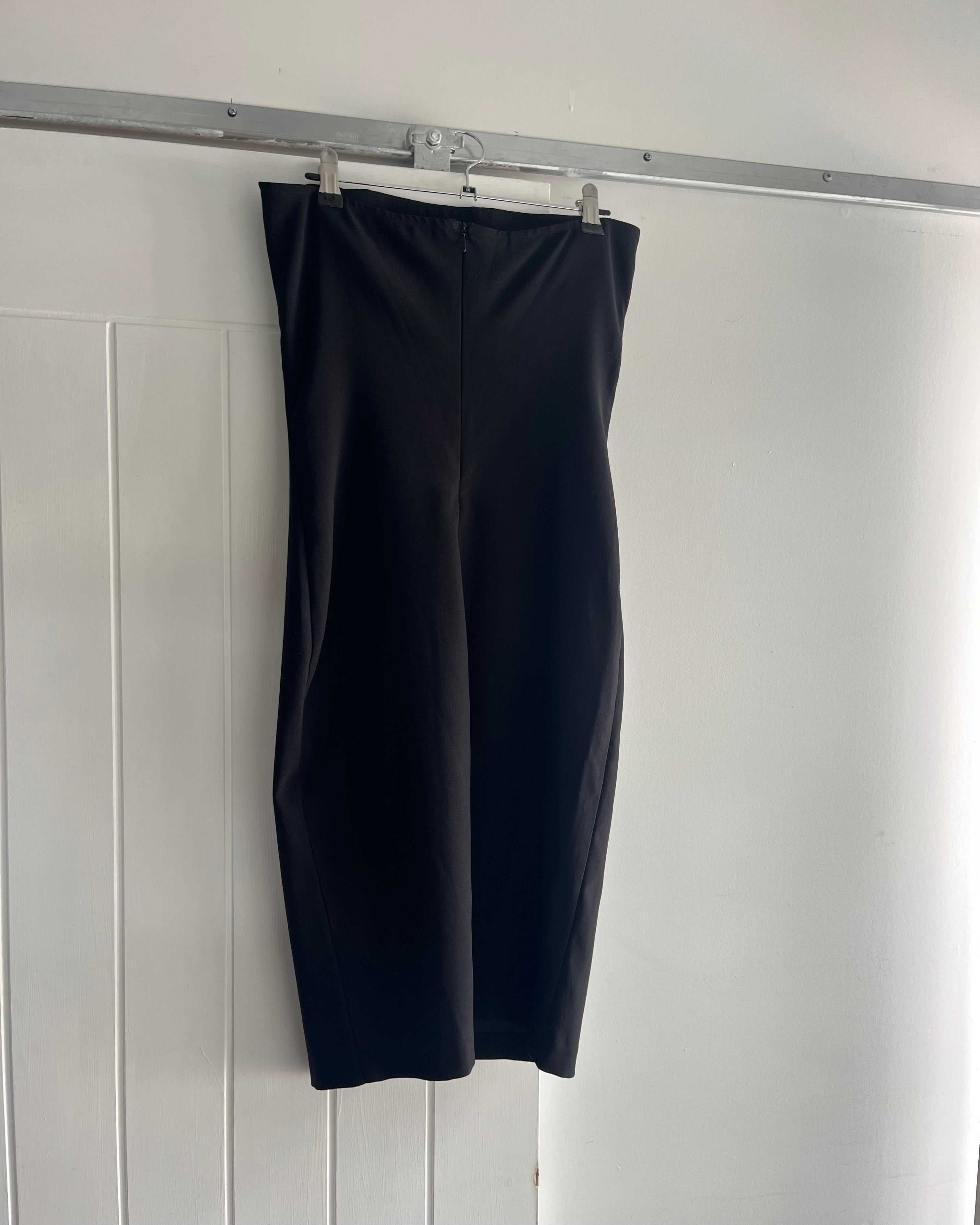 90s strapless rose midi dress
