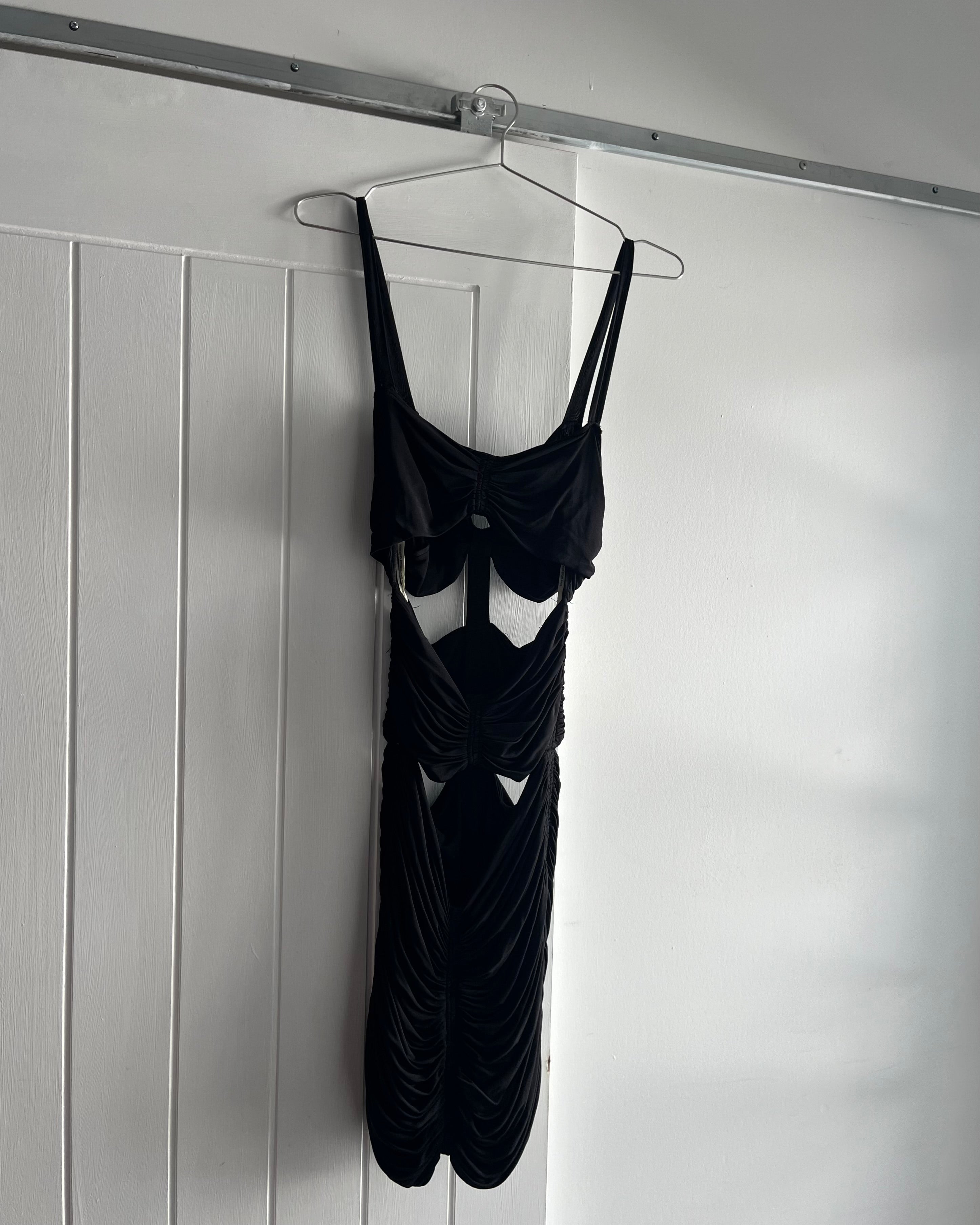 2000s cut out bodycon mini dress