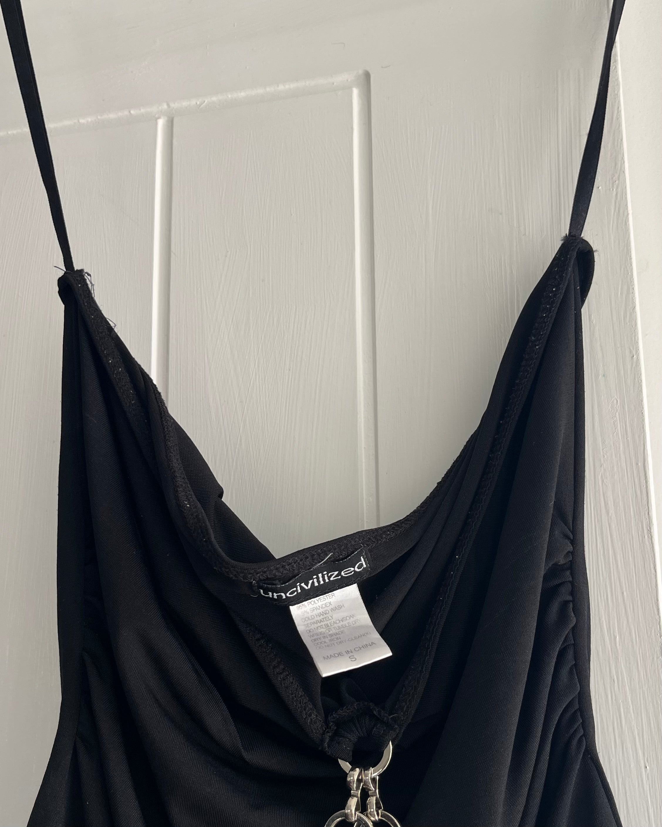 2000s black halter top