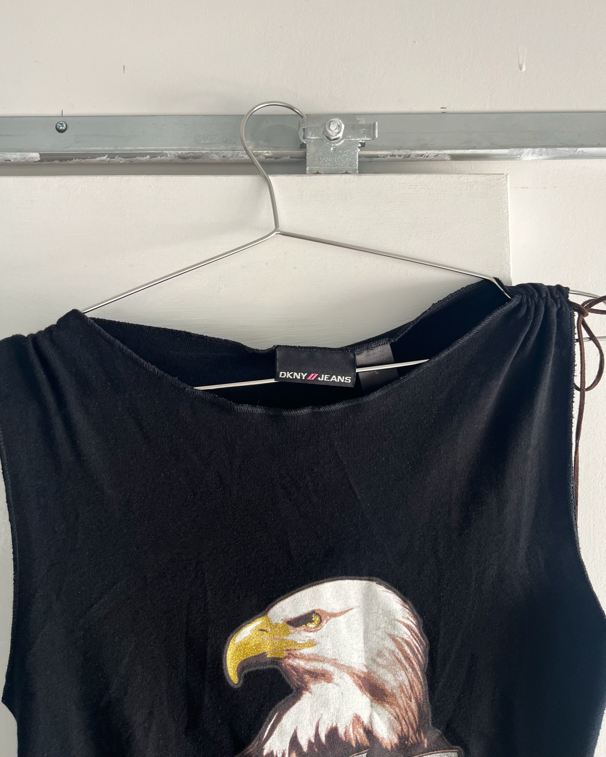 2000s DKNY black tank top