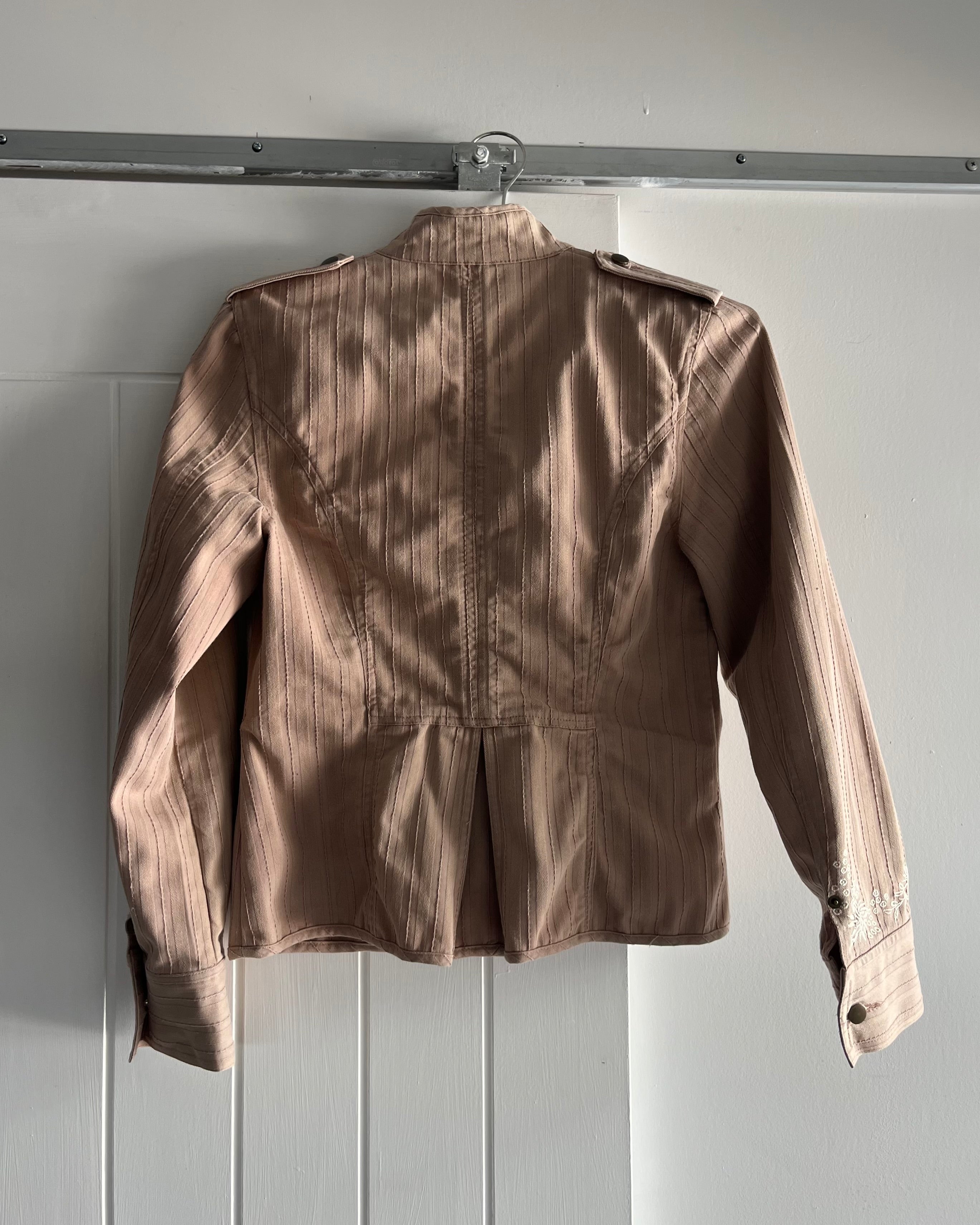2000s pink embroidered jacket