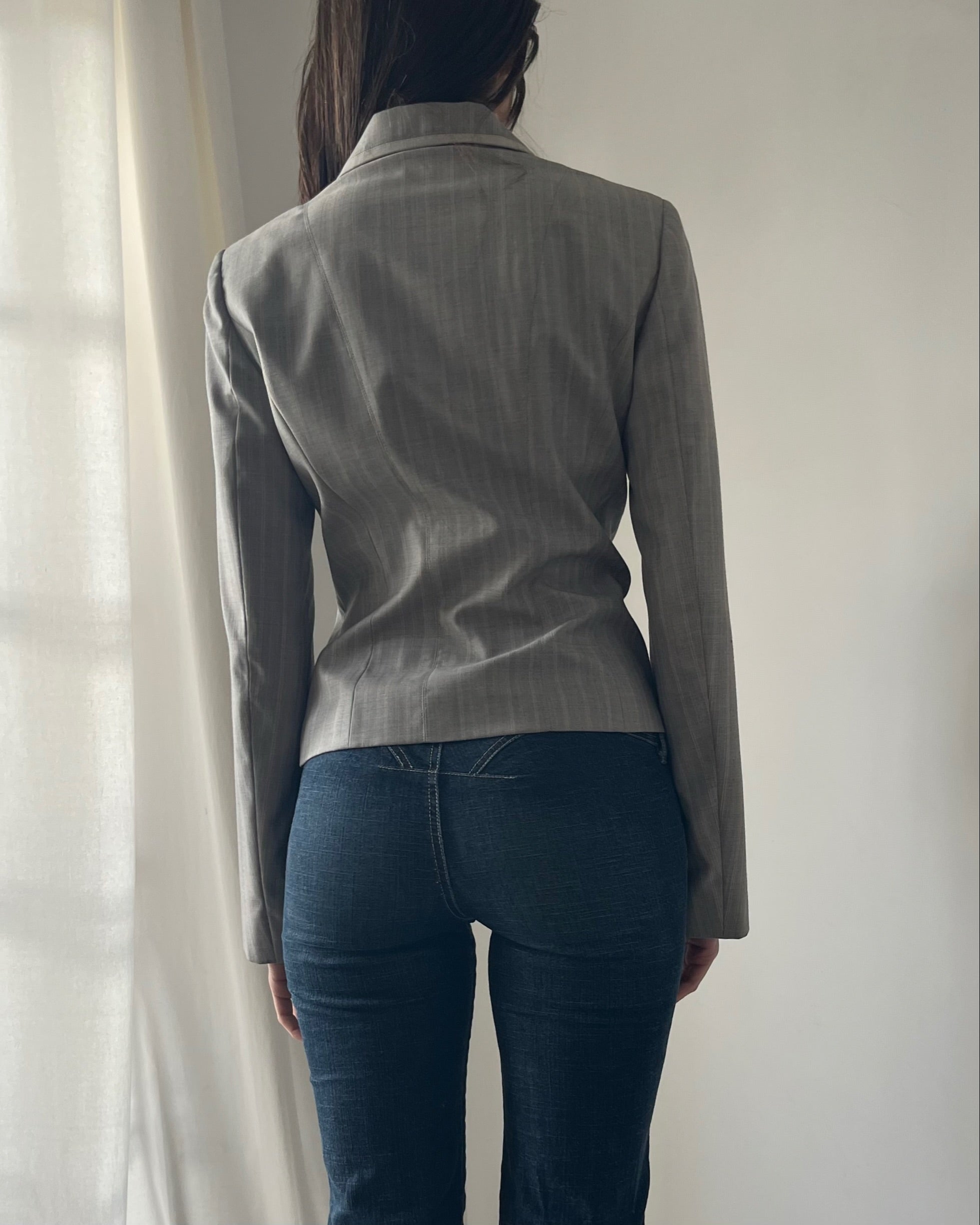 2000s Kenzo plaid blazer
