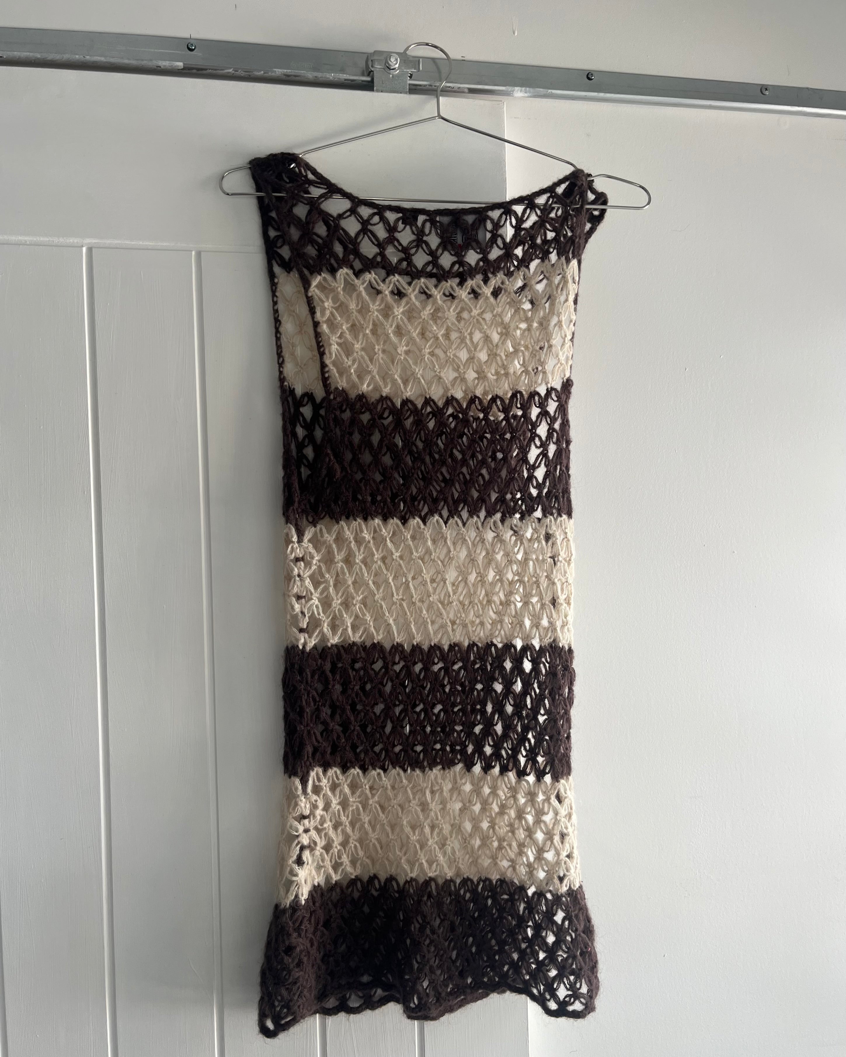 2000s mohair striped vest top
